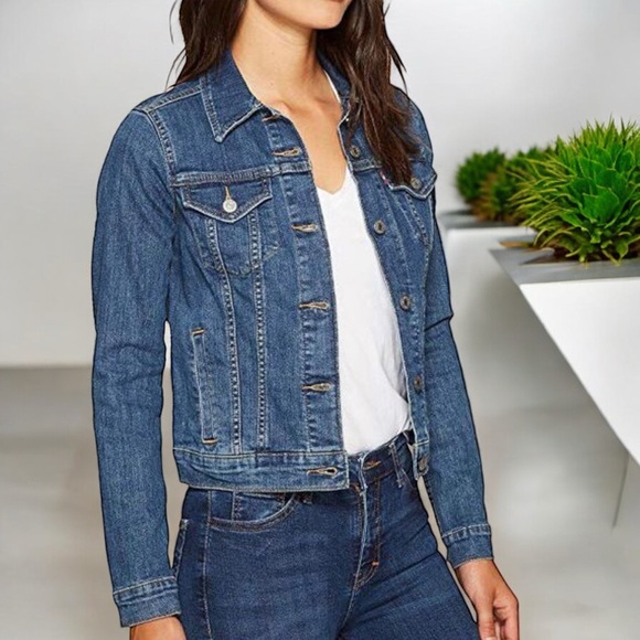 NWT Falls Creek Denim Distressed Jacket - Picture 5 of 16